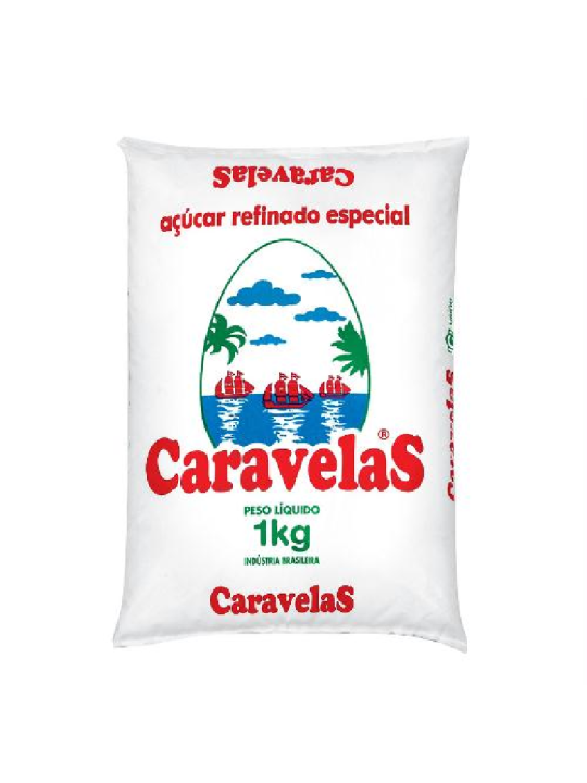 Açucar Refinado Caravelas 1Kg - Unidade