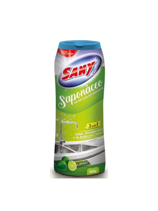 Saponaceo Pó Limao C/Detergente 300Gr Sany - Unidade