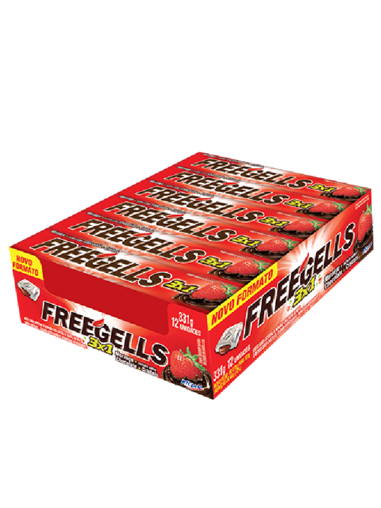 Freegells 3X1 Moran+Choc.+Cristais Und Riclan - Display C/12