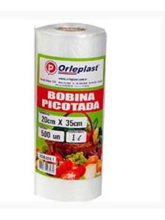 Bobina Picotada 16X30 1 Lt C/500 Un Orleplast - Unidade