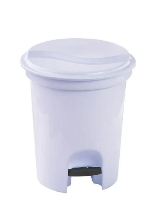 Lixeira C/Pedal 6,5Lt 30X23X26,5Cm Ref.183 Plasvale - Unidade