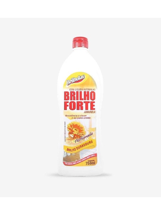 Cera Liquida Brilho Forte Amarela 750Ml Brilholac - Unidade
