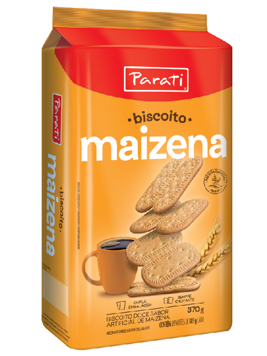 Biscoito Maizena 370Gr Parati - Pacote