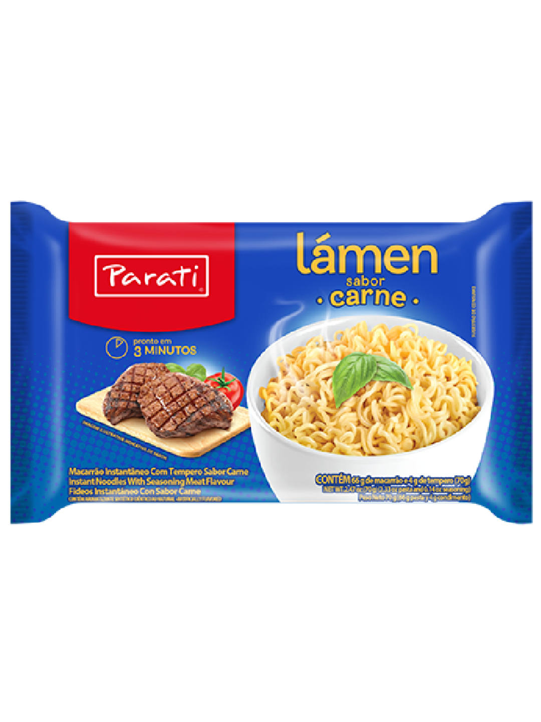 Macarrao Inst. Carne 70Gr - Parati Macarrao Inst. Carne 70Gr - Parati