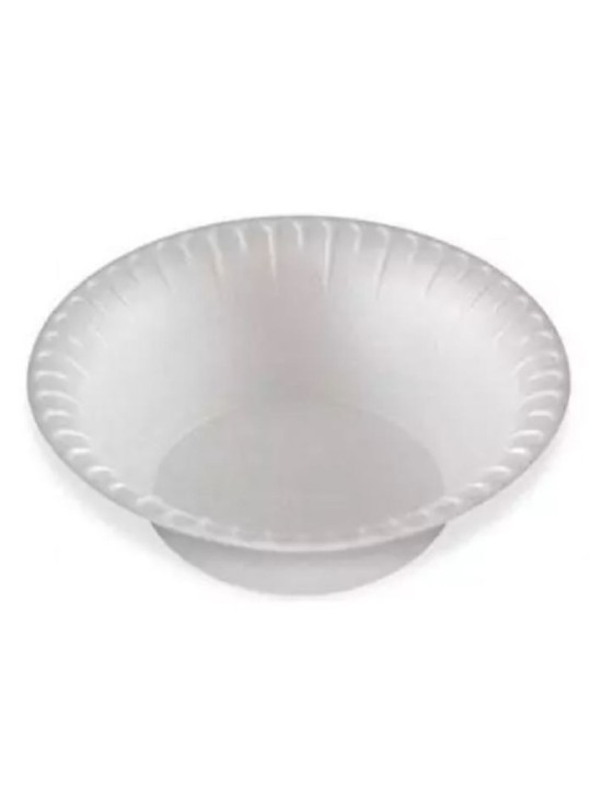 Pote Cumbuca Isopor 15Cm Fundo Br 15X4Cm Cmb-015 Copobras Term - Pacote C/20 Un