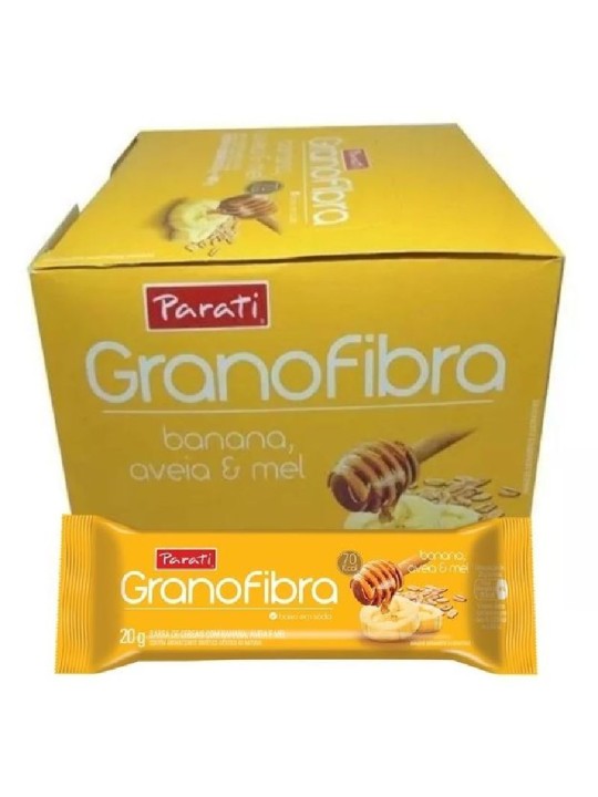 Barra Cereal Granofibra Banana/Aveia/Mel 20Gr Granofibra - Display C/24