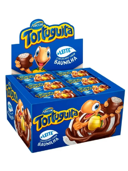 Chocolate Tortuguita Baunilha 24X15,5Gr Arcor - Caixa