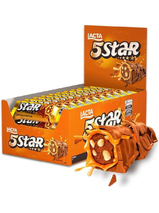 Chocolate Lacta 5Star 18X40Gr Lacta - Display C/18Un