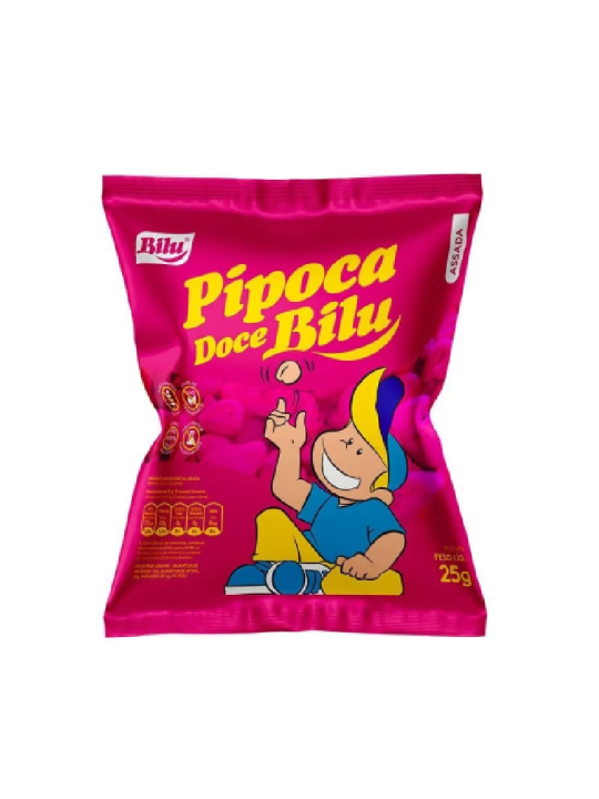 Pipoca Doce 25G Bilu - Pacote C/25 Un