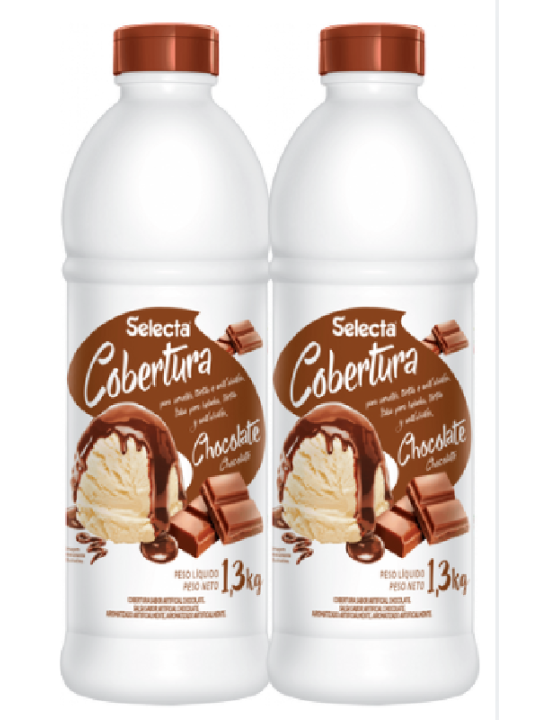 Cobertura P/Sorvetes/Tortas/Milkshakes Chocolate 1,300Kg Selecta - Unidade