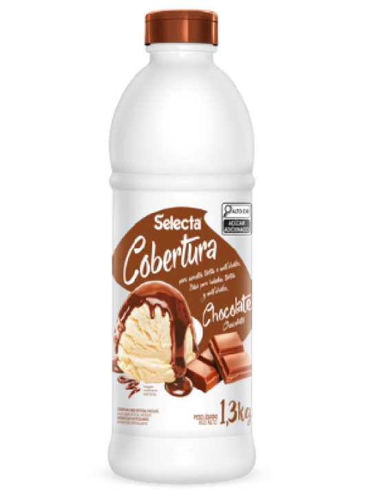 Cobertura P/Sorvetes/Tortas/Milkshakes Chocolate 1,300Kg Selecta - Unidade