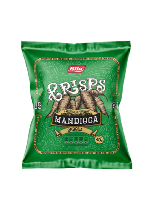 Salgadinho Mandioca Chips Cebola E Salsa 40Gr Bilu - Pacote