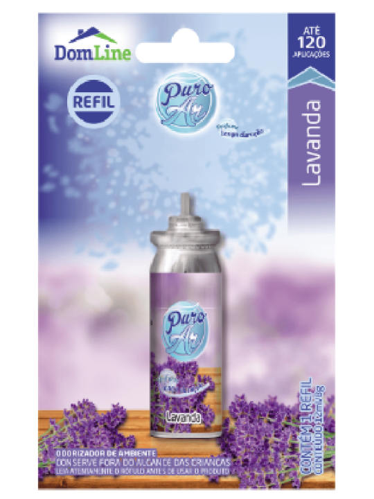 Odorizador Puro Ar Lavanda Mini Refil 12Ml Baston - Unidade