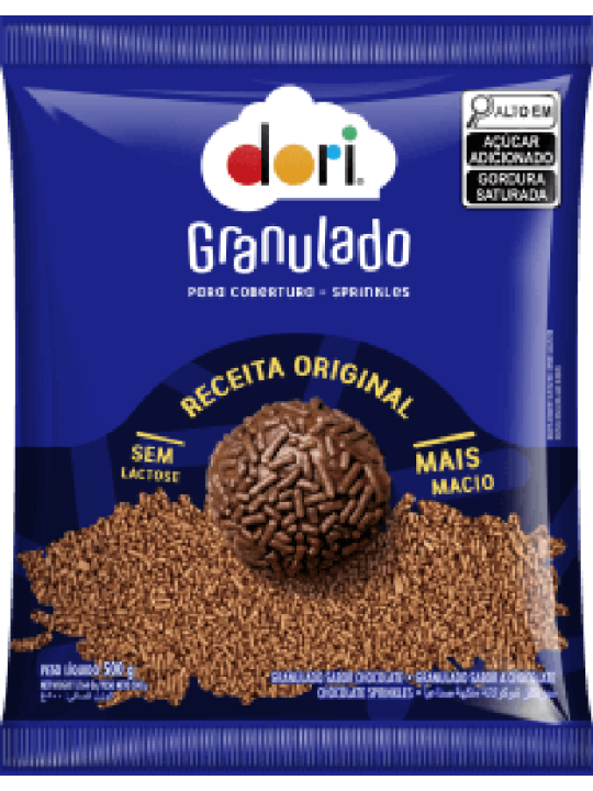 Granulado Chocolate 500Gr Dori - Pacote