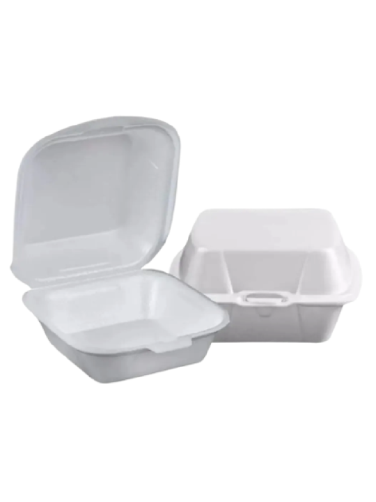 Hamburgueira Isopor Ch-001 138X138X68Mm Copobras - Pacote C/100 Un