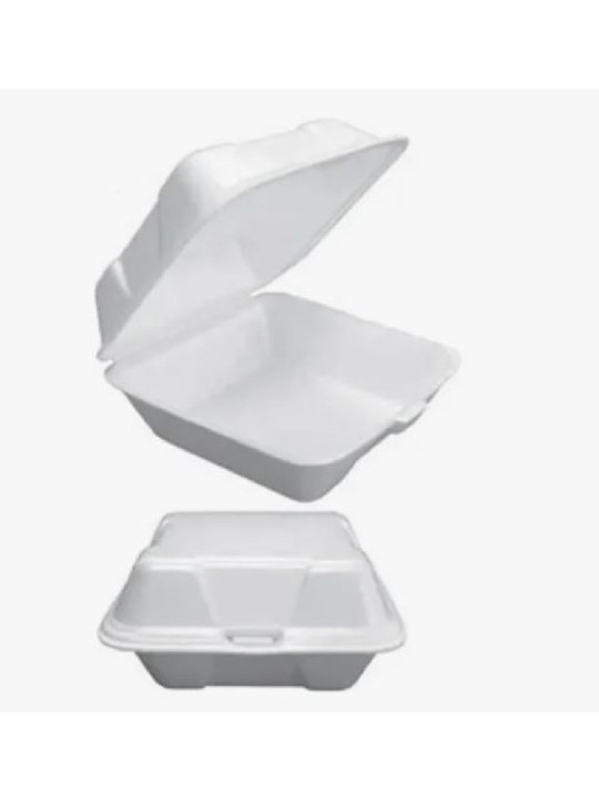 Hamburgueira Isopor Ch-003 162X162X86Mm 1200Ml Copobras - Pacote C/50 Un