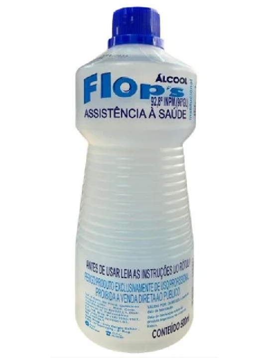 Alcool Etilico Hidratado Institucional 92,8 Inpm 500Ml Flops - Unidade