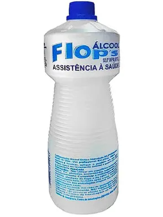 Alcool Etilico Hidratado Institucional 92,8 Inpm 1Lt Flops - Unidade