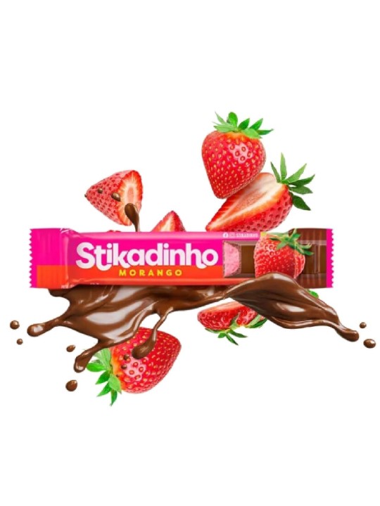 Chocolate Stikadinho Morango  32X12,3Gr