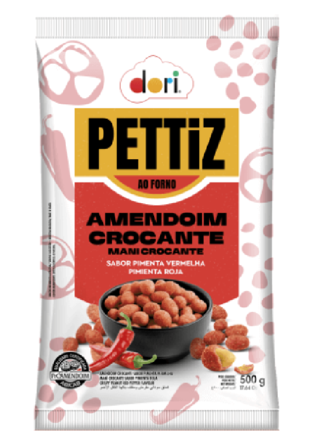 Amendoim Pettiz Pimenta Vermelha Crocante 500Gr Dori - Unidade Amendoim Pettiz Pimenta Vermelha Crocante 500Gr Dori - Unidade