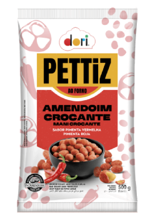 Amendoim Pettiz Pimenta Vermelha Crocante 500Gr Dori - Unidade Amendoim Pettiz Pimenta Vermelha Crocante 500Gr Dori - Unidade