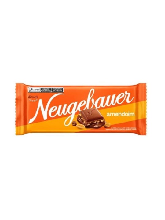 Barra Chocolate Ao Leite C/ Amendoim 80Gr Neugebauer - Unidade