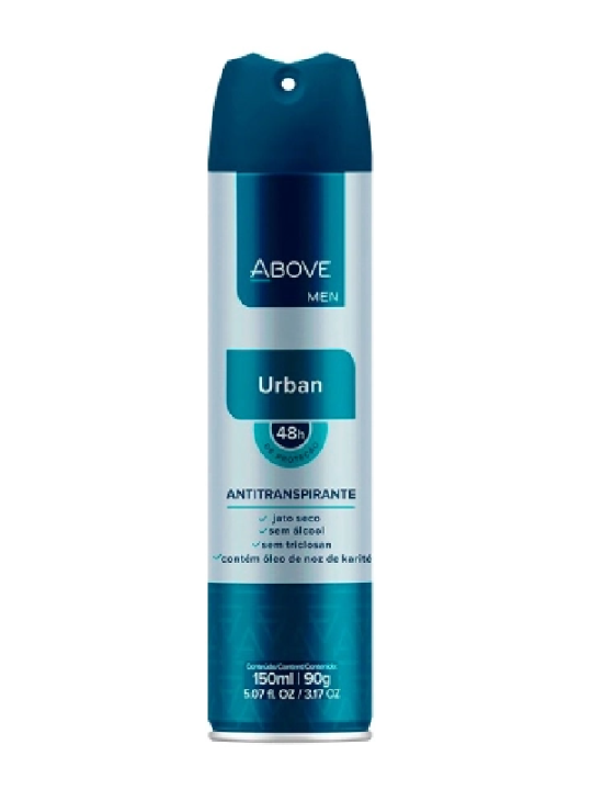 Desodorante Antitranspirante Homem Urban 150Ml/90G Above - Unidade