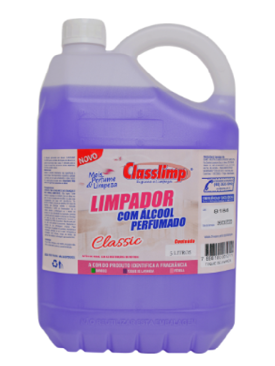 Limpador Alcool Perfumado Toque De Lavanda 5Lt Classlimp - Unidade