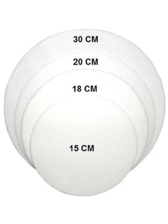 Disco Isopor Eps 18Cm Fibraform - Pacote C/20 Un
