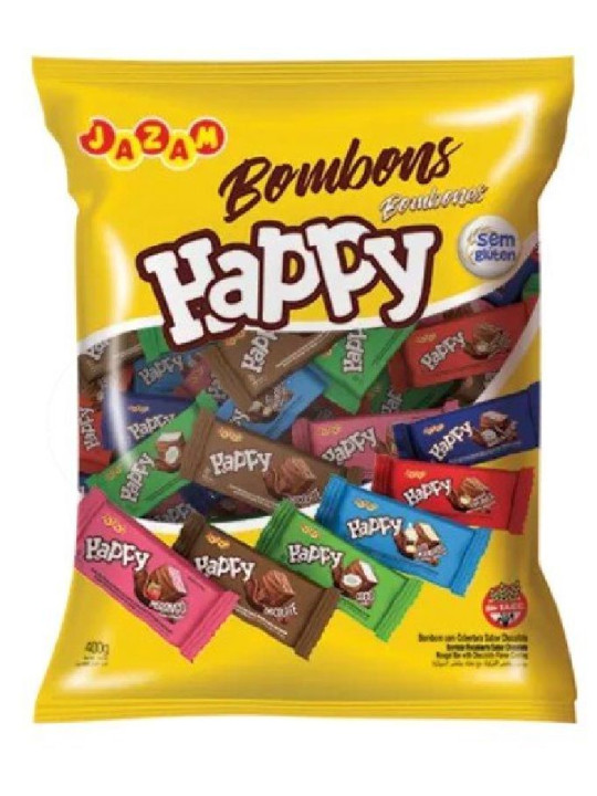 Bombom Sortido 50X8Gr 400Gr Jazam - Pacote
