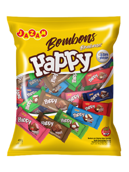 Bombom Sortido 50X8Gr 400Gr Jazam - Pacote