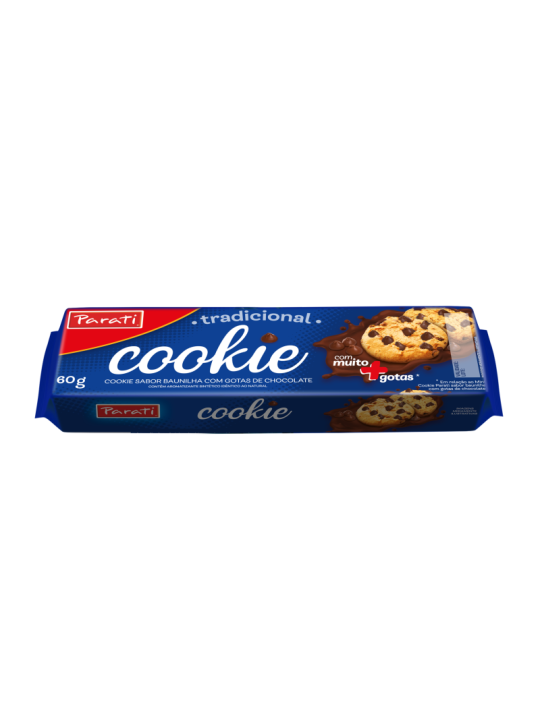 Biscoito Cookie Baunilha/Chocolate 60Gr Parati - Pacote