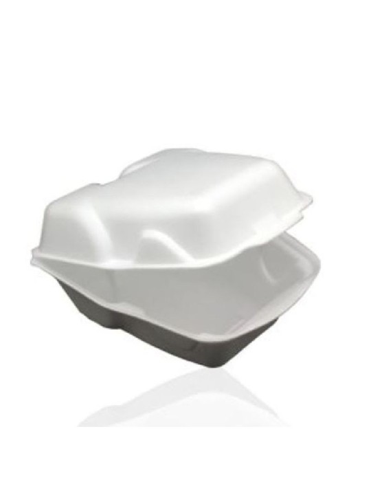 Marmitex Isopor P/Frango Assado C/Tampa Branca Ptf-220 Copobras Term - Pacote C/10