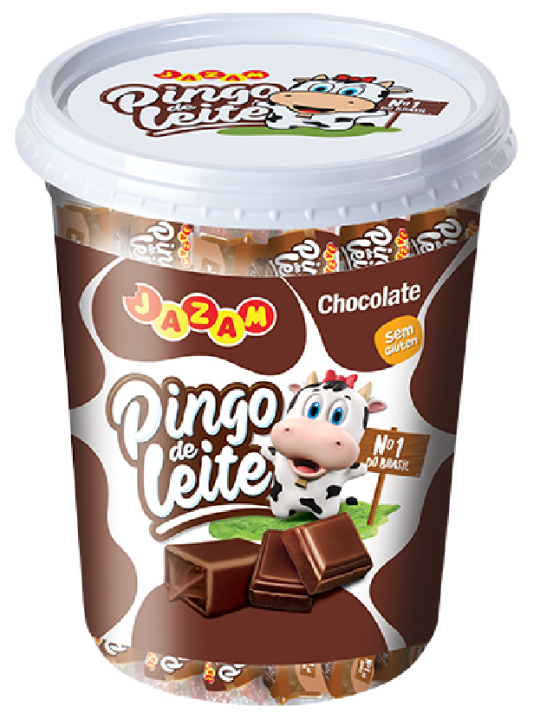 Pingo De Leite Chocolate 500Gr Jazam - Pote