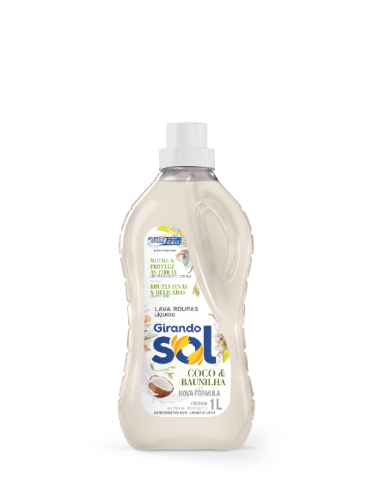 Lava Roupas Liquido Coco 1Lt Girando Sol - Unidade