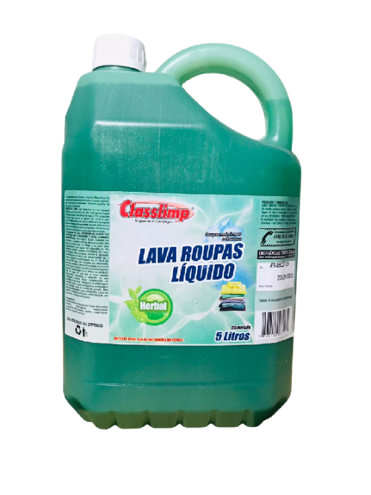 Lava Roupas Liquido Herbal 5Lt Classlimp - Unidade