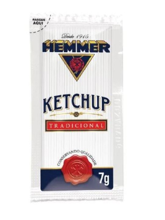Ketchup Sache Hemmer 190X7Gr Hemmer - Caixa C/190 Un