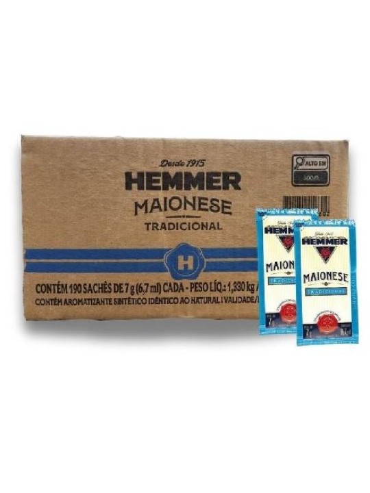 Maionese Sache Hemmer 190X7Gr Hemmer - Caixa C/190 Un