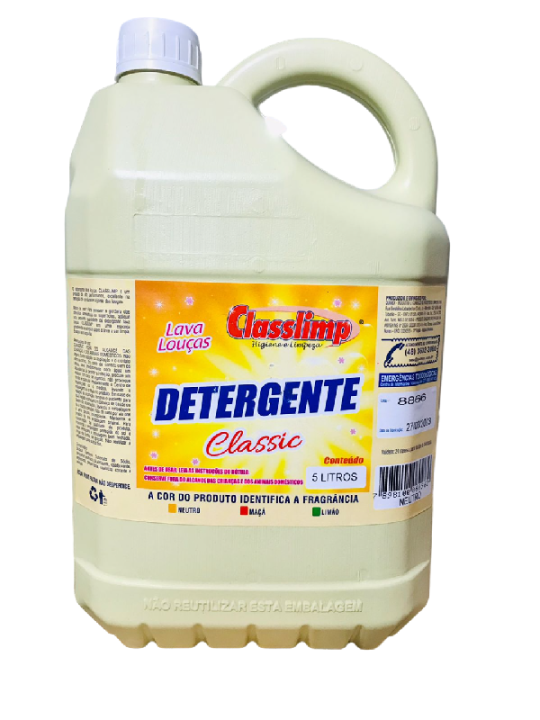 Detergente De Louças Neutro 5 Litros Classlimp - Unidade