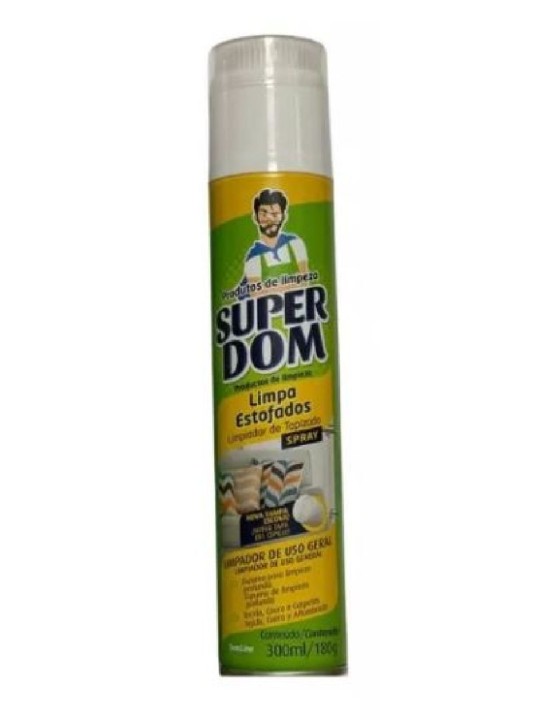 Limpa Estofados C/ Escova Spray Super Dom 300Ml Baston - Unidade