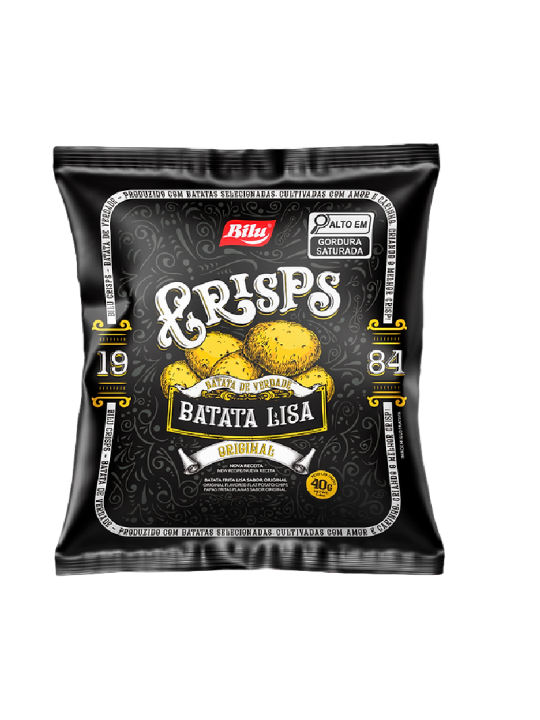 Bilubatata Lisa Crisps Original 40Gr Bilu - Pacote