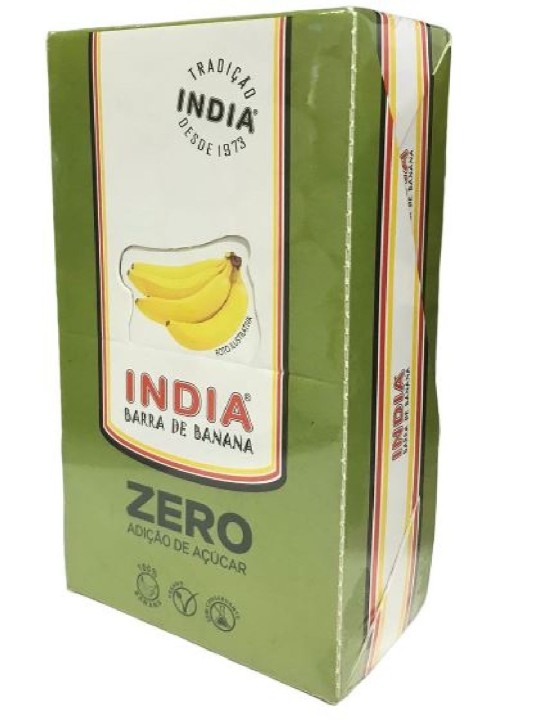 Barra Cereal Banana Zero Açucar 15X20Gr India - Unidade