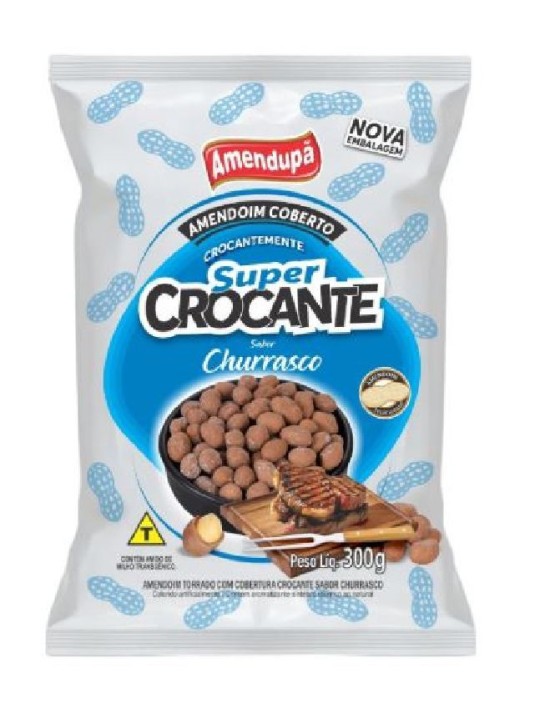 Amendoim Crocante Churrasco 300Gr Amendupa - Unidade