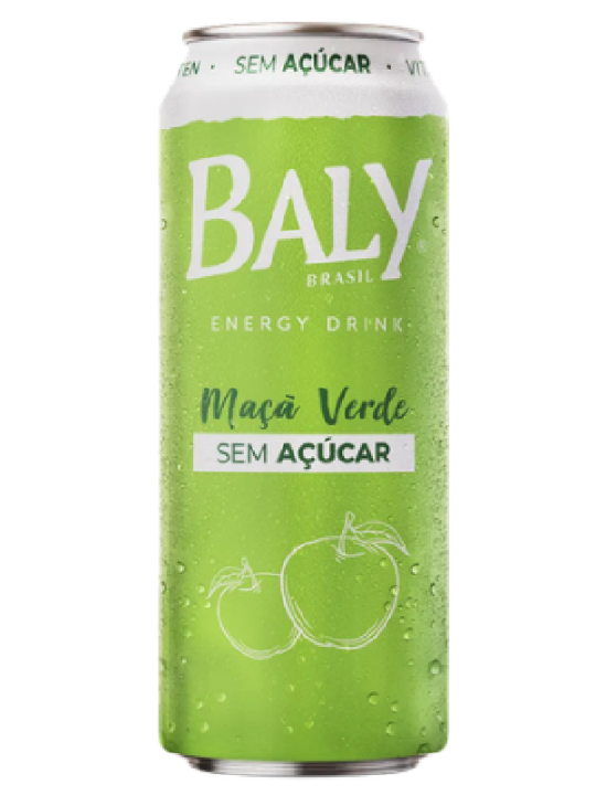 Baly Lata Maçã Verde Sem Açucar 473Ml Baly - Unidade