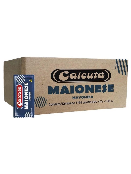 Maionese Calcuta Sache 144X7Gr Calcuta - Caixa