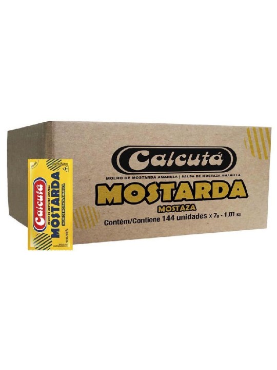 Mostarda Calcuta Sache 144X7Gr Calcuta - Caixa