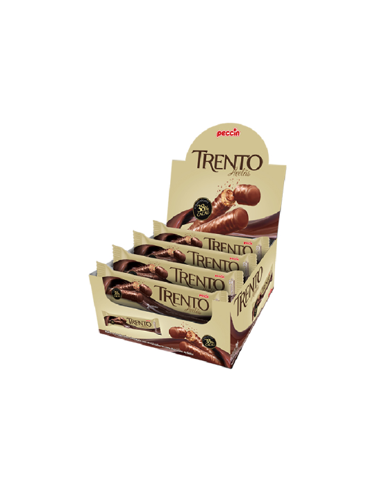 Trento Wafer Rolinhos Avela 32Gr Peccin - Display C/16