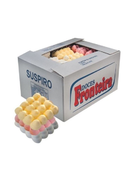 Suspiro 1,3Kg Doces Fronteira - Caixa C/50 Un