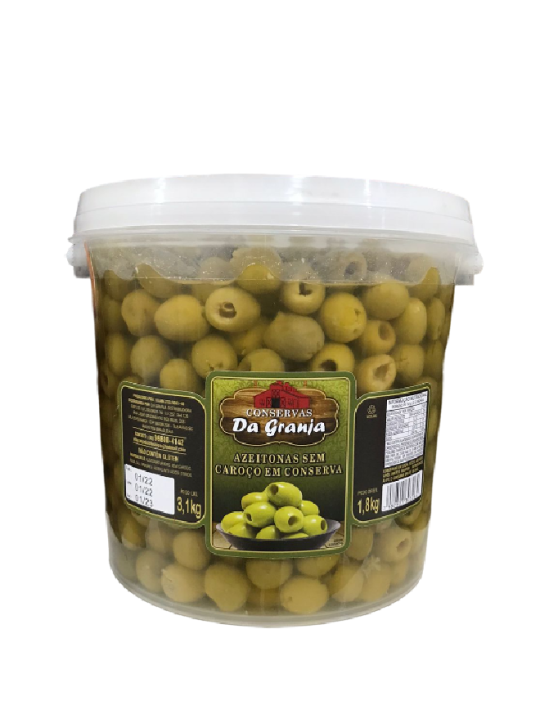 Azeitona Verde S/ Caroço Balde 1,8Kg Da Granja - Unidade