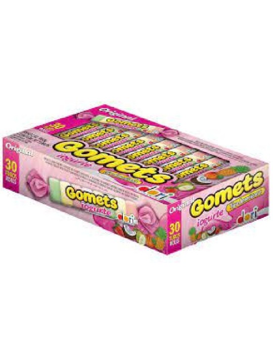 Bala Goma Tubo Sort.iogurte 30X32Gr Dori - Display C/30 Un